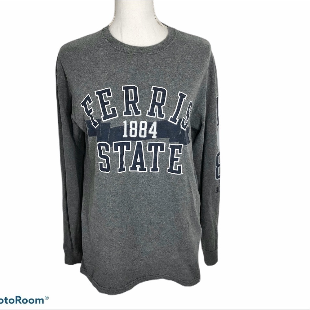 Champion Ferris State Long Sleeve T-shirt Gray medium